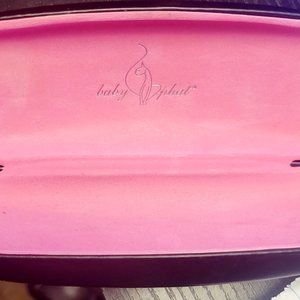 Babyphat hard eye glass case. Black outside case light pink inside.  Authentic.